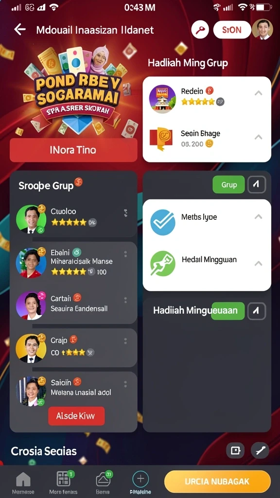 duit8 - Tampilan antarmuka yang menarik dan mudah dinavigasi.