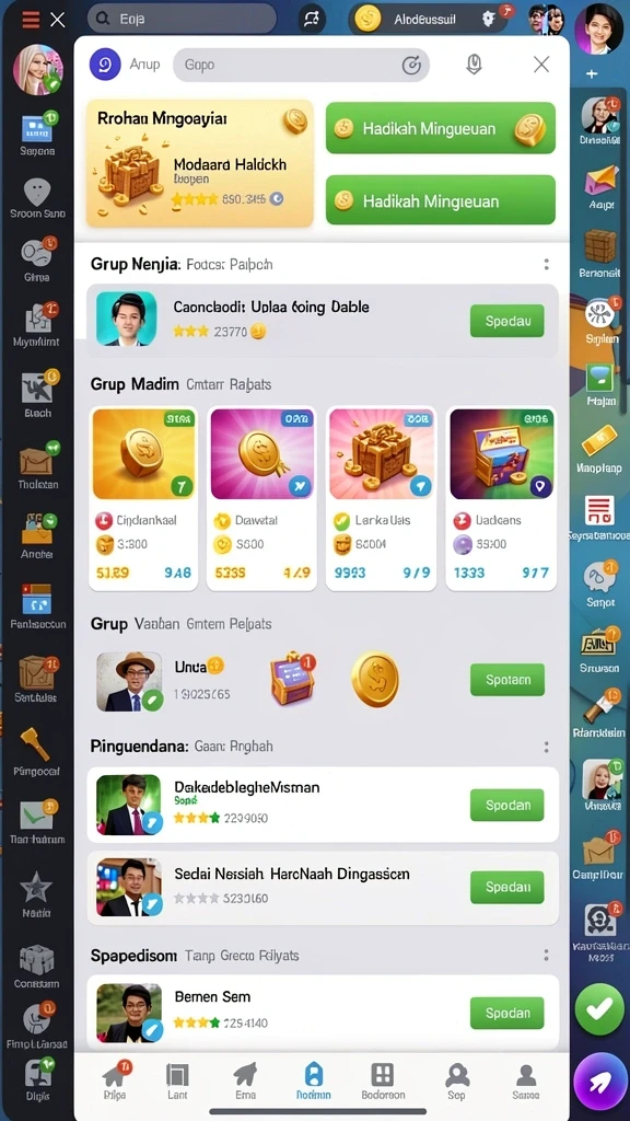idagame - Tampilan menu utama IDAGAME yang intuitif.