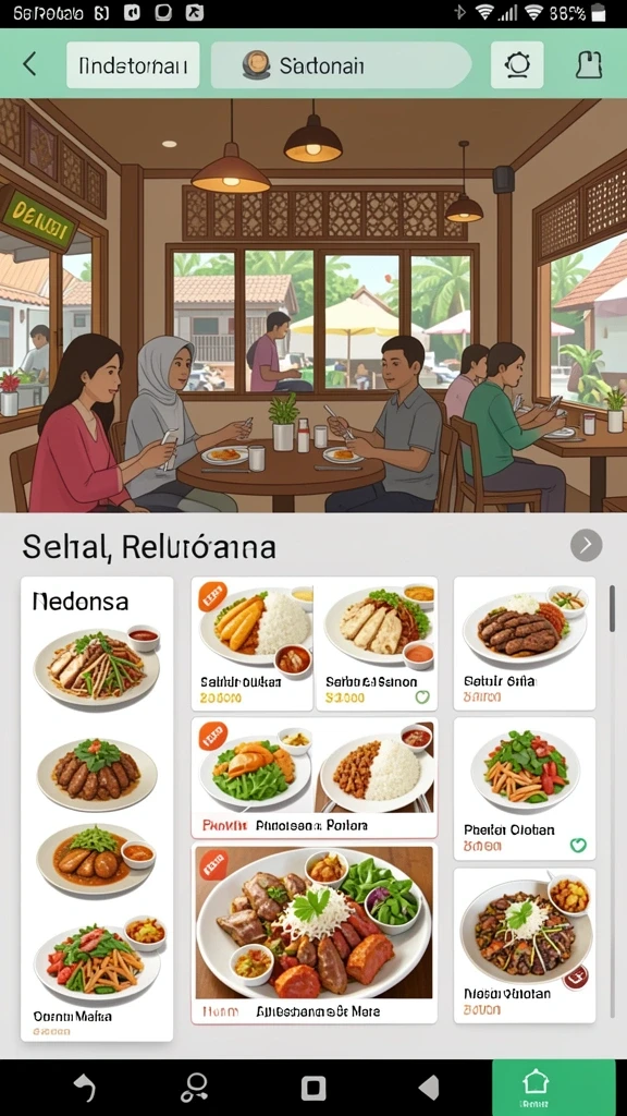 mega111 - Tampilan utama dengan karakter yang siap beraksi.