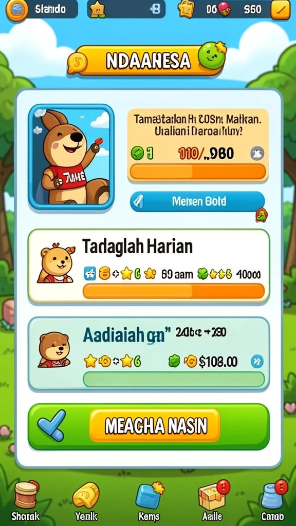 vantaidn - Tampilan menu utama yang menarik dan mudah dinavigasi.